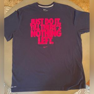 Nike t-shirt bundle of (2) navy blue and orange size XL